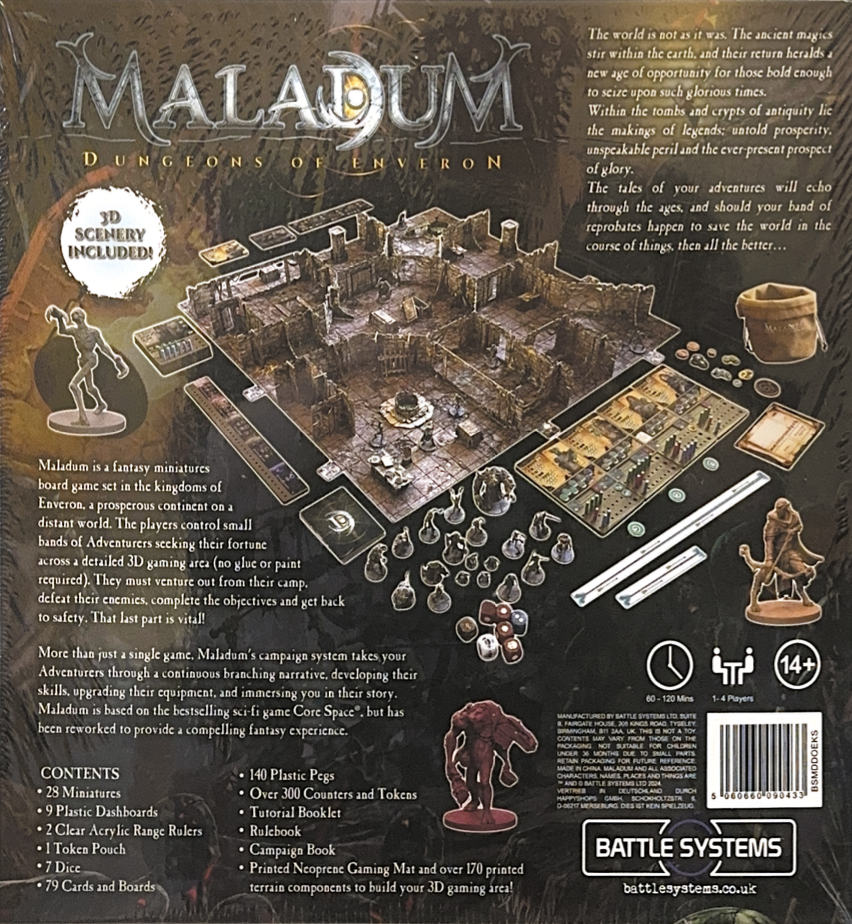 Maladum: Dungeons of Enveron - Kickstarter Edition