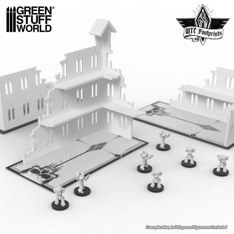 Skull Glasspack Footprints Wh40k compatible (Green Stuff World)