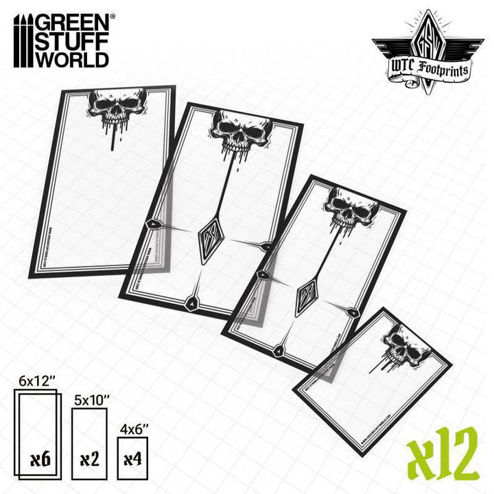 Skull Glasspack Footprints Wh40k compatible (Green Stuff World)