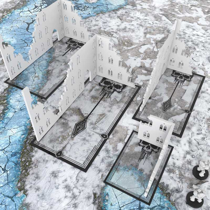 Skull Glasspack Footprints Wh40k compatible (Green Stuff World)
