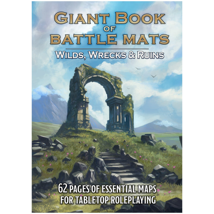 Giant Book of Battle Mats Wilds, Wrecks & Ruins (17"x12") (Loke Battle Mats)