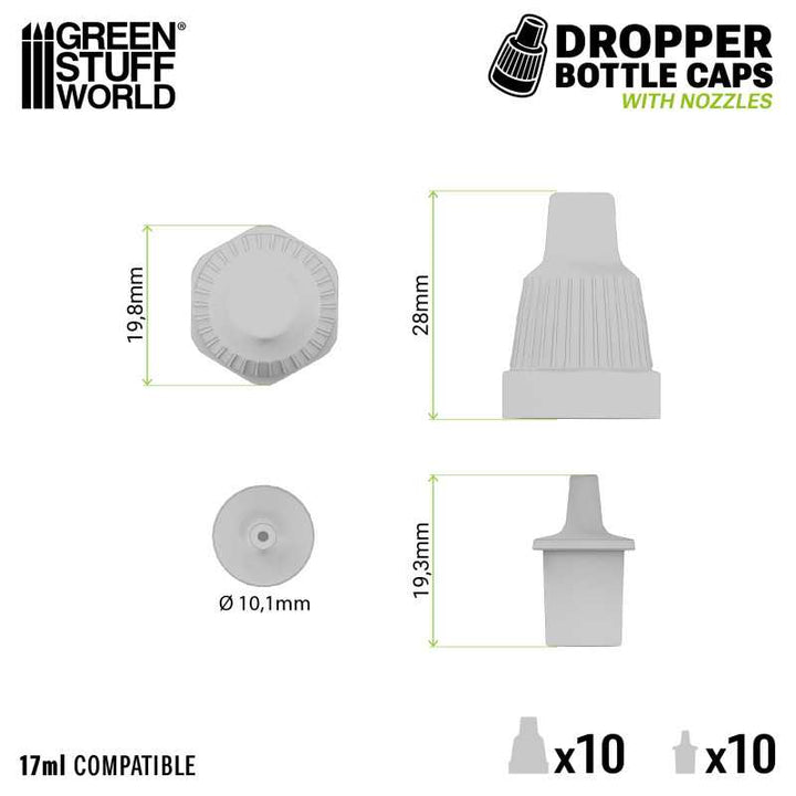 Standard nozzles and caps (Green Stuff World)