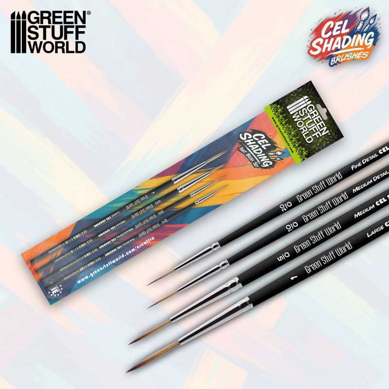 Synthetic Cel Shading Brushes Pack x4 (Green Stuff World)