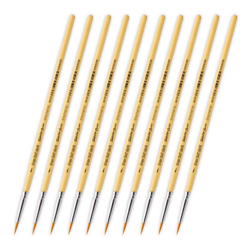 TABLETOP SERIES Synthetic Brush Set 1 (Pack of 10) (Green Stuff World)