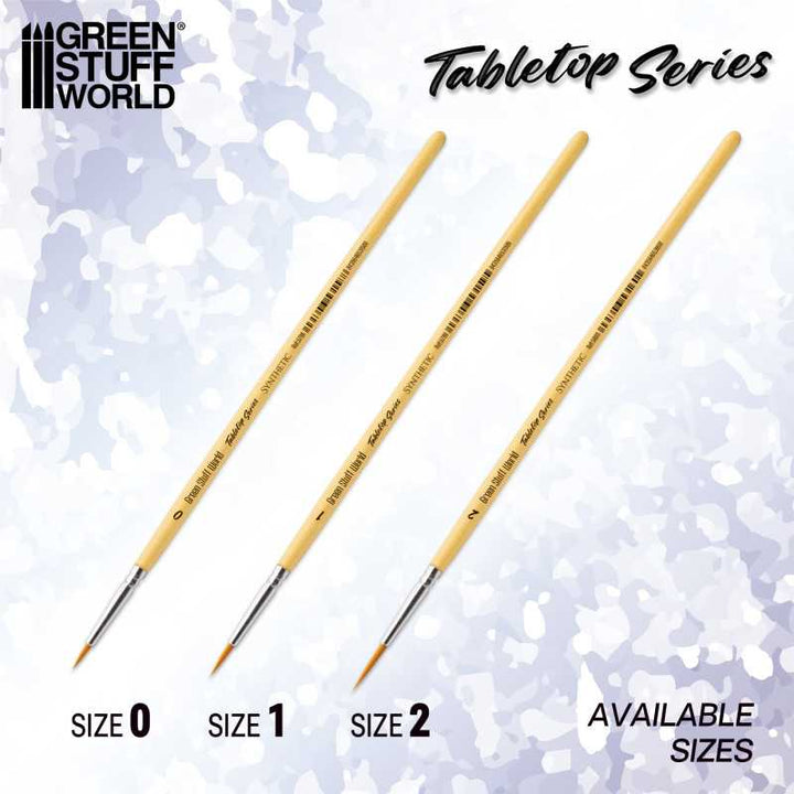 TABLETOP SERIES Synthetic Brush Set 1 (Pack of 10) (Green Stuff World)