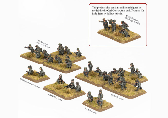 World War III: Team Yankee - Mech Platoon (x44 figures) (TCA712)