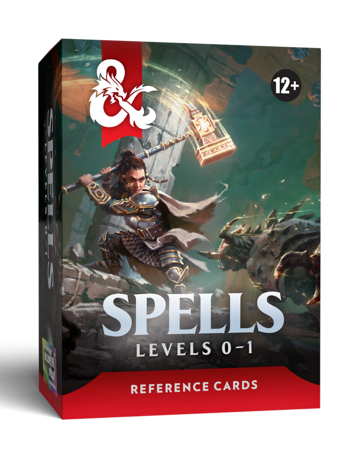 Dungeons & Dragons (5th Edition) - Spell Reference Cards: Levels 0–1