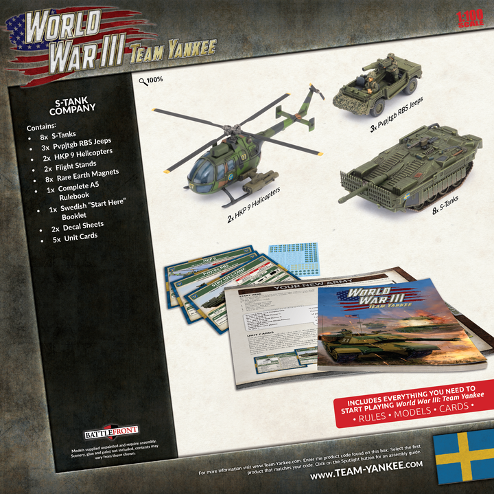 World War III: Team Yankee - Swedish S-Tank Company Starter Force (TSWAB01) - Transportskadet