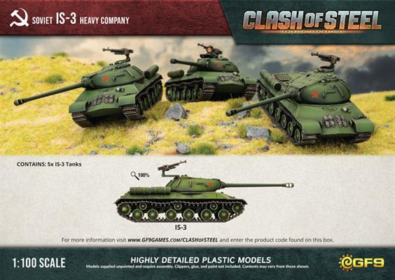 Clash of Steel: IS-3 Heavy Company (x5 Plastic) (CSS01)