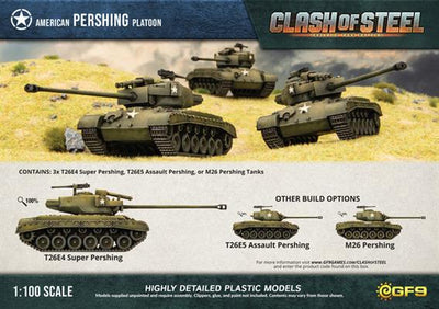 Clash of Steel: Pershing Platoon (x3 Plastic) (CSU03)