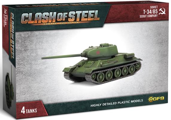 Clash of Steel: T-34/85 Scout Company (x4 Plastic) (CSS05)