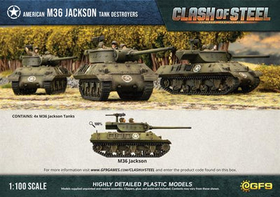 Clash of Steel: M36 Jackson Tank Destroyers (x4 Plastic) (CSU07)