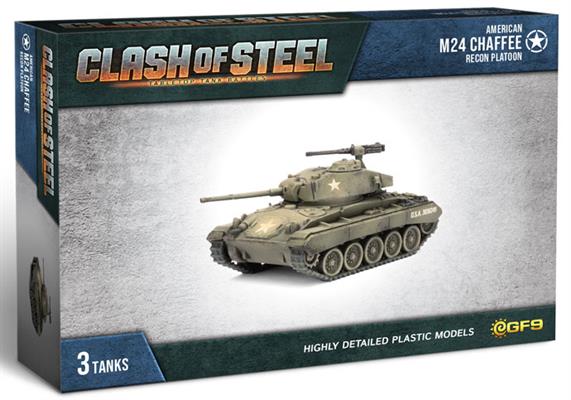 Clash of Steel: M24 Chaffee Recon Platoon (x3 Plastic) (CSU06)