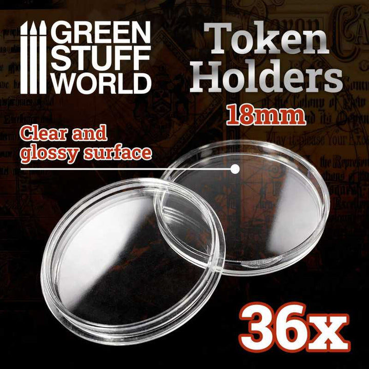 Token Holders 18mm (Green Stuff World)