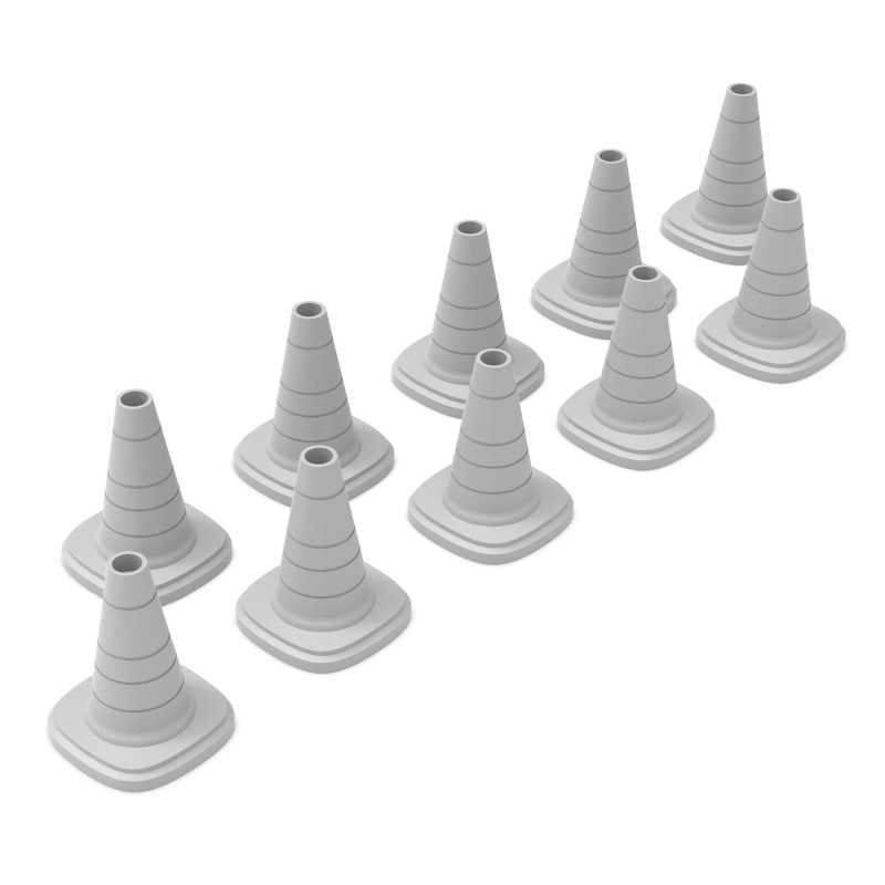 Traffic Cones 1:48 (Green Stuff World)