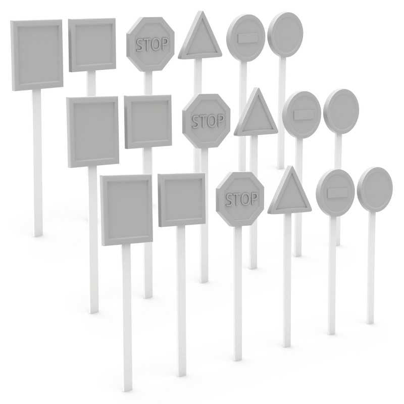 Traffic Signs 1:35 (Green Stuff World)