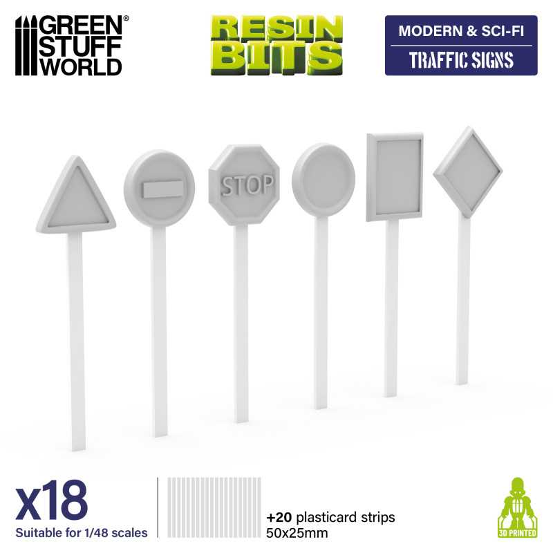 Traffic Signs 1:48 (Green Stuff World)