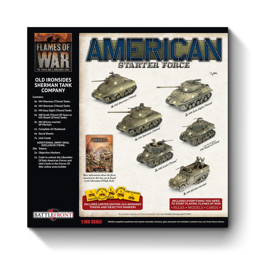 Flames of War: American Army Deal - Old Ironsides Sherman Tank Company (USAB18)