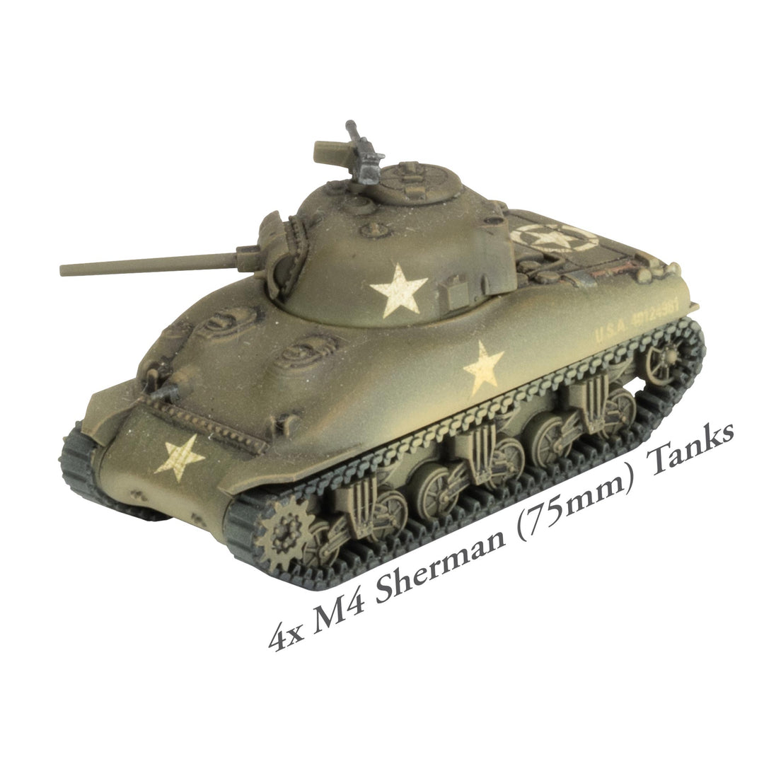 Flames of War: American Army Deal - Old Ironsides Sherman Tank Company (USAB18)