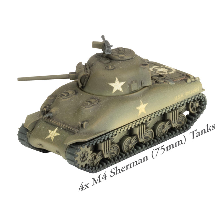 Flames of War: American Army Deal - Old Ironsides Sherman Tank Company (USAB18)