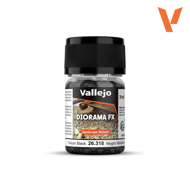 Vallejo Diorama FX: Vulcan Black 2-5mm (26.318)