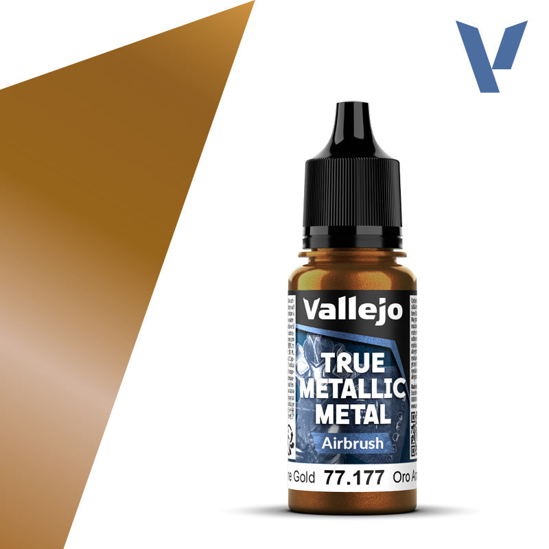 Vallejo True Metallic: Airbrush - Arcane Gold (77.177)