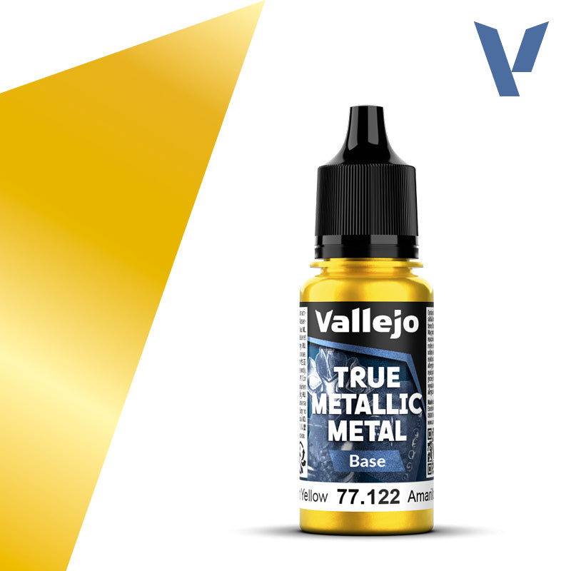 Vallejo True Metallic: Base - Radiant Yellow (77.122)