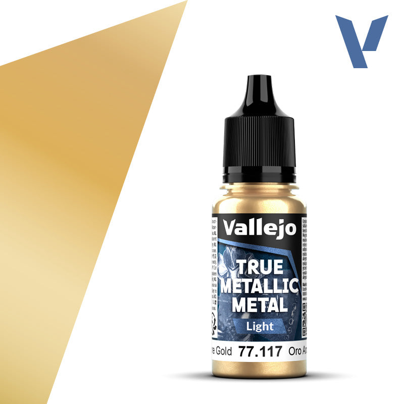 Vallejo True Metallic: Light - Arcane Gold (77.117)