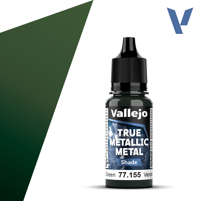 Vallejo True Metallic: Shade - Amber Green (77.155)