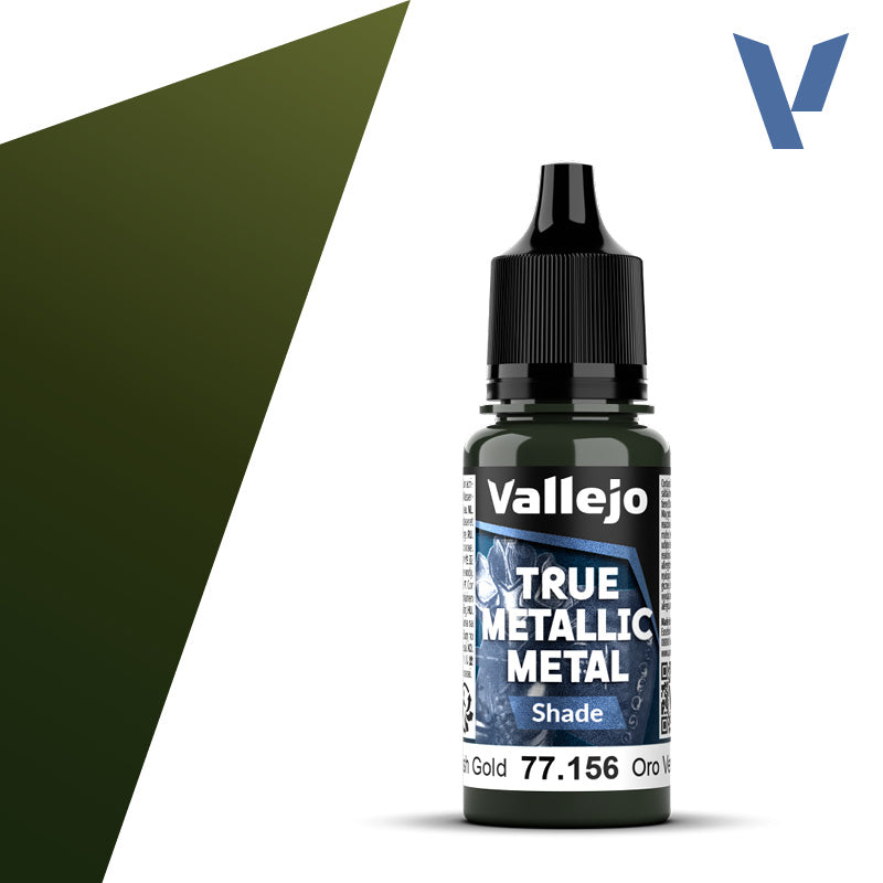 Vallejo True Metallic: Shade - Greenish Gold (77.156)