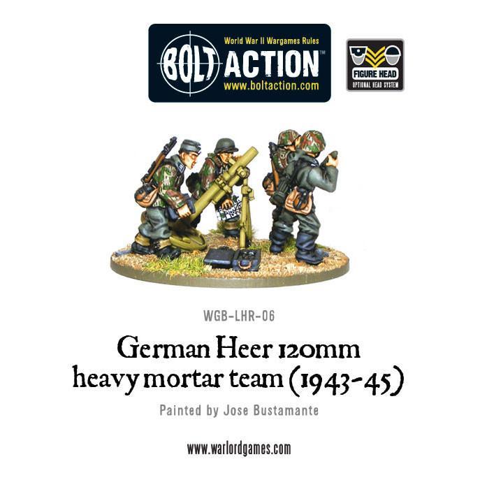 Bolt Action: German Heer 120mm heavy mortar team (1943-45)