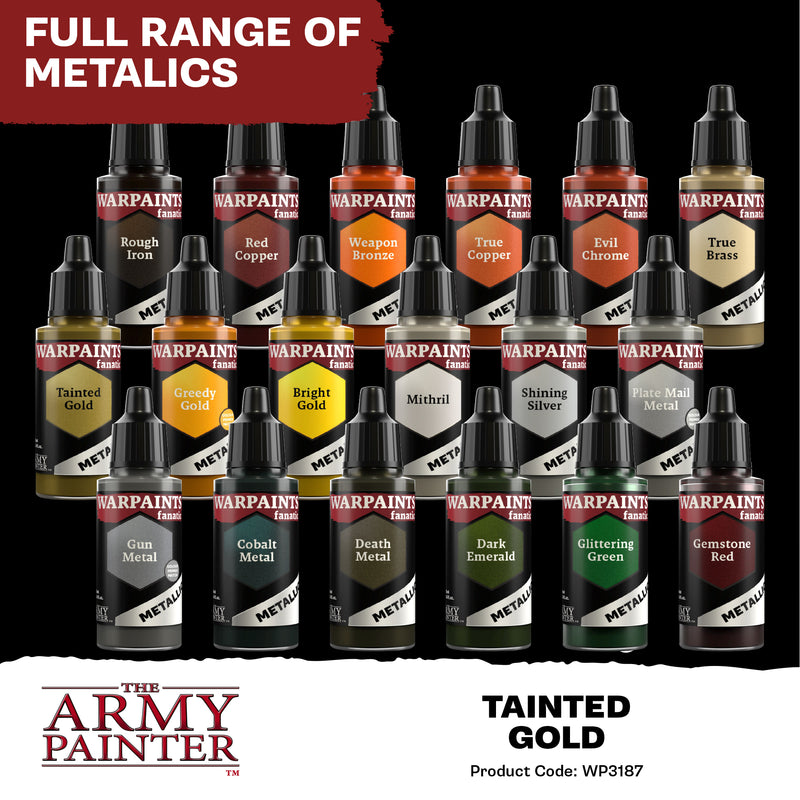 Warpaints Fanatic Metallic: Tainted Gold (The Army Painter) (WP3187P)