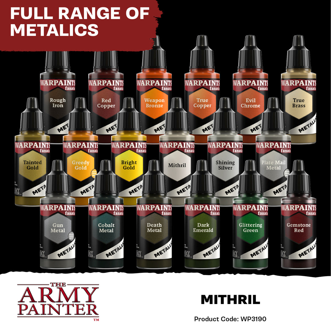 Warpaints Fanatic Metallic: Mithril (The Army Painter) (WP3190P)