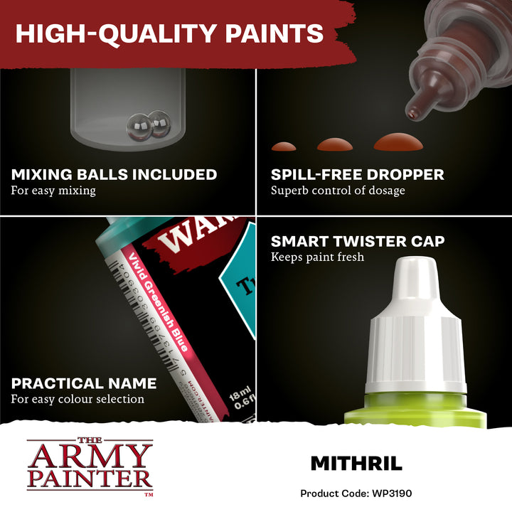 Warpaints Fanatic Metallic: Mithril (The Army Painter) (WP3190P)