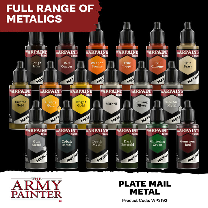 Warpaints Fanatic Metallic: Plate Mail Metal (The Army Painter) (WP3192P)