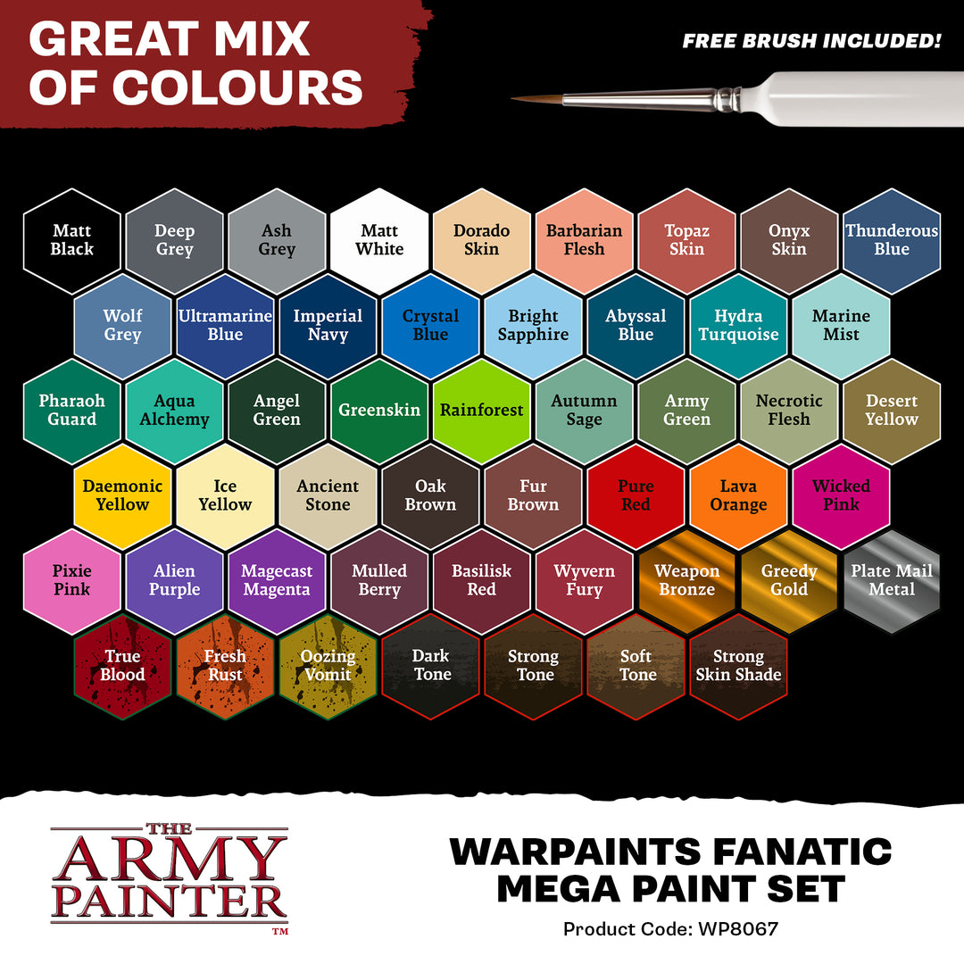 Warpaints Fanatic: Mega Set (The Army Painter) (WP8067P)