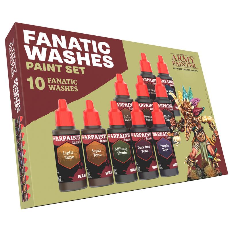 Warpaints Fanatic: Washes Paint Set (The Army Painter) (WP8068P)