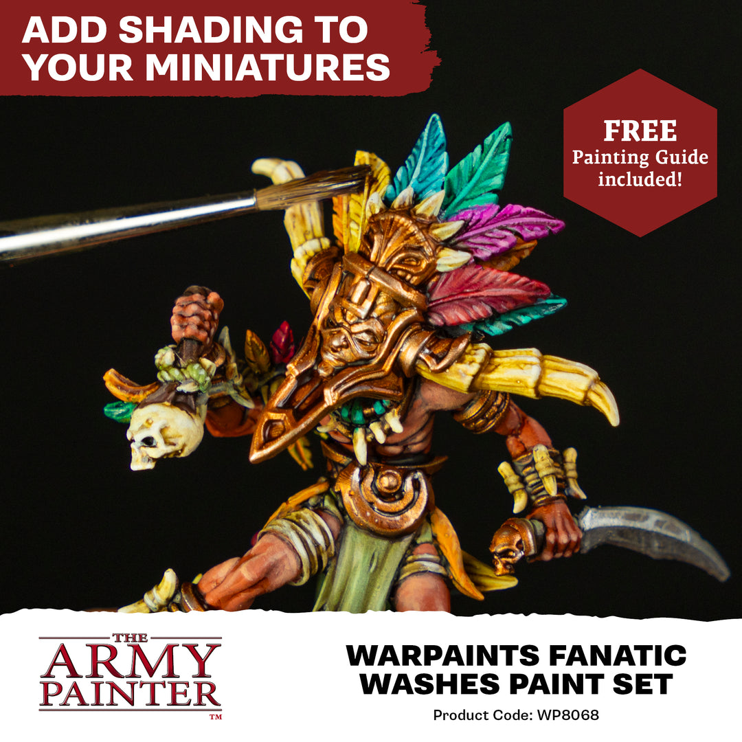 Warpaints Fanatic: Washes Paint Set (The Army Painter) (WP8068P)