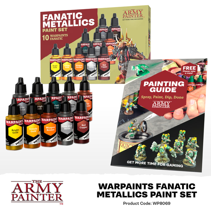 Warpaints Fanatic: Metallics Paint Set (The Army Painter) (WP8069P)