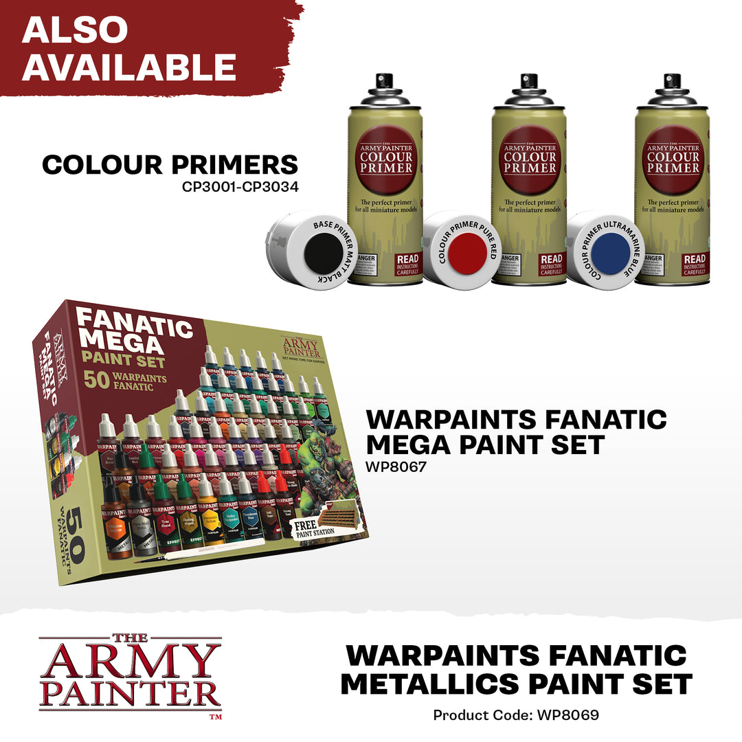 Warpaints Fanatic: Metallics Paint Set (The Army Painter) (WP8069P)