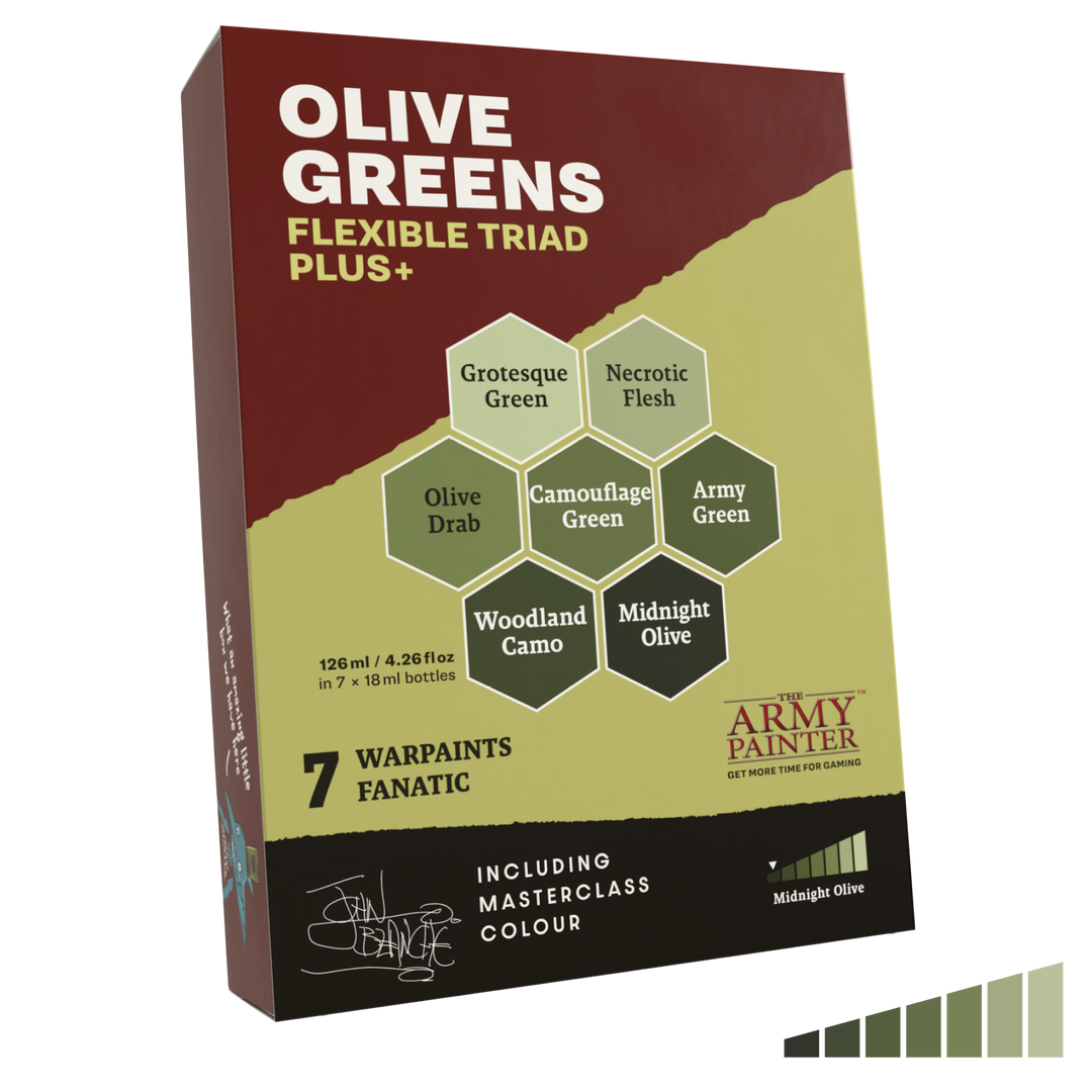 Flexible Triad PLUS+: Olive Greens (The Army Painter) (WP8091P)