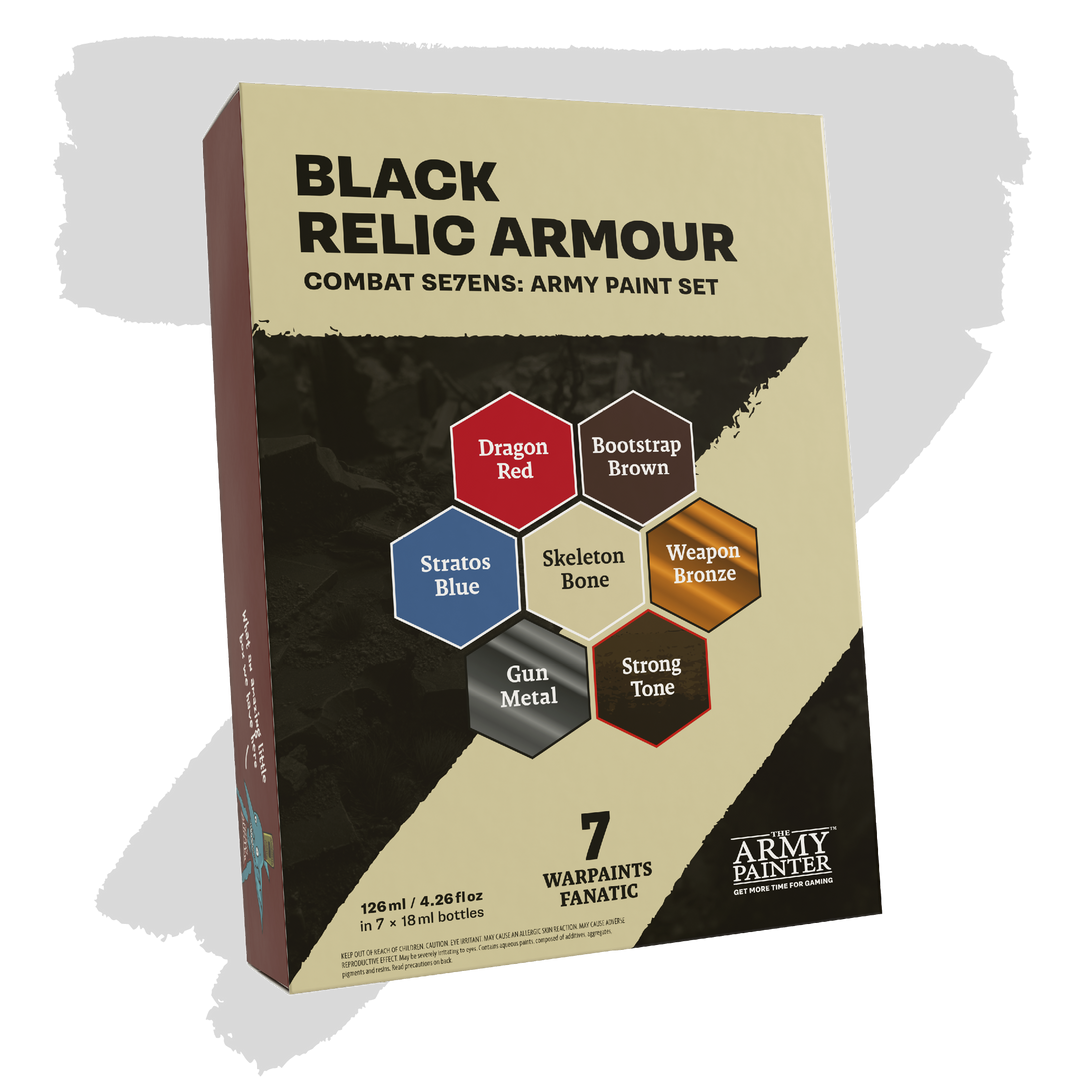 Combat Se7ens: Black Relic Armour (The Army Painter) (WP8115P)