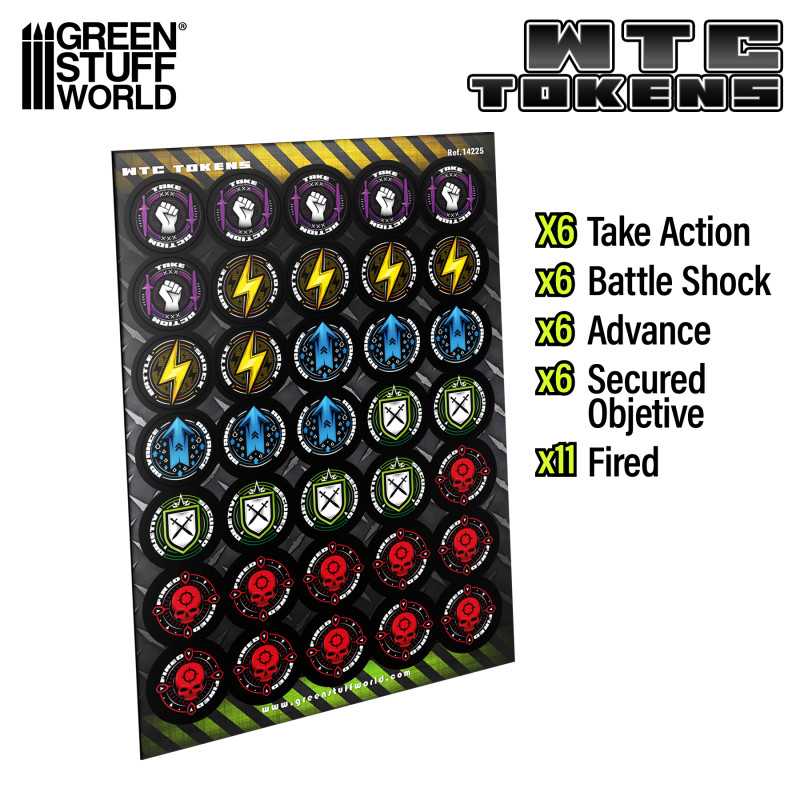 WTC Token Set Wh40k compatible – 10th Edition (Green Stuff World)