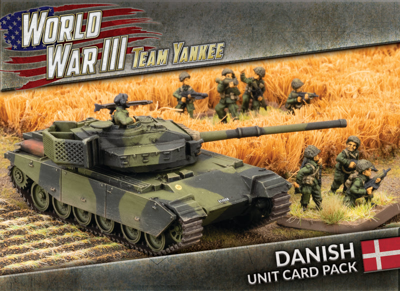 World War III: Team Yankee - Danish Unit Cards (28x Cards) (WW3-08D)