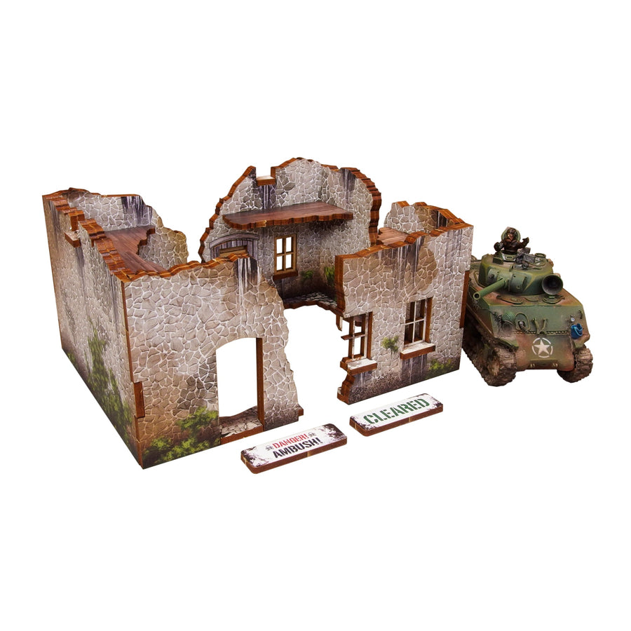 WW2 Achtung Panzer Normandy Ruin 1 [28mm/1:56] (Micro Art Studio)
