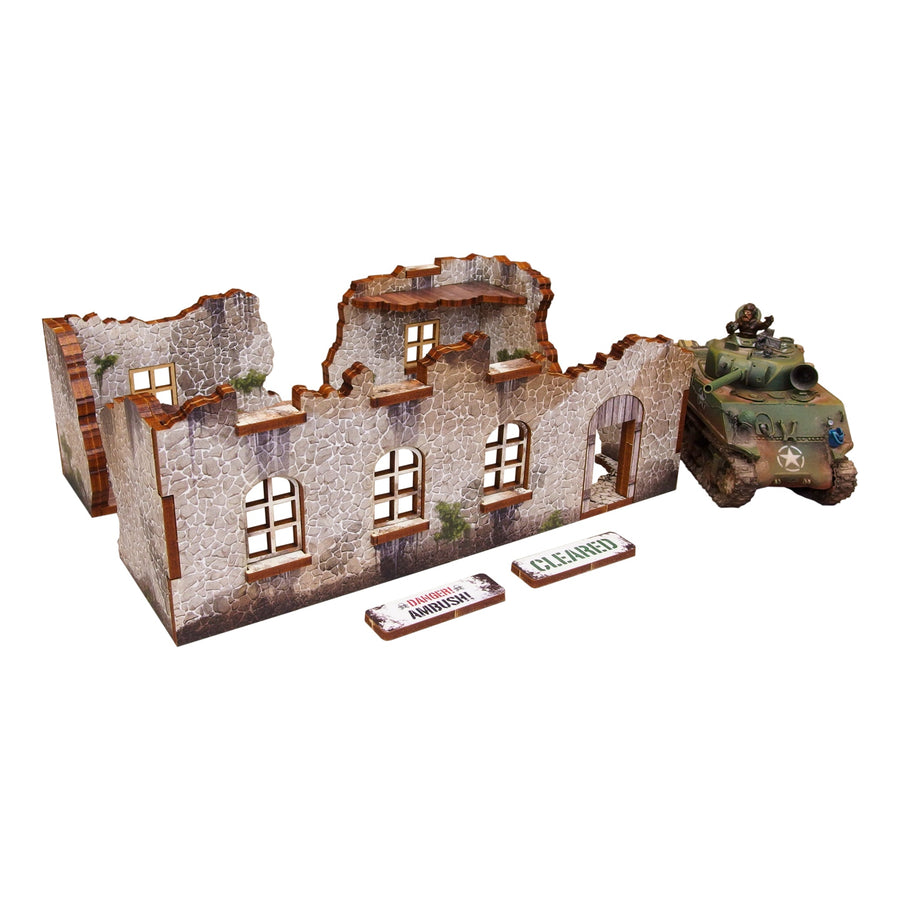 WW2 Achtung Panzer Normandy Ruin 3 [28mm/1:56] (Micro Art Studio)