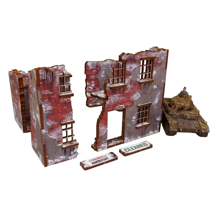 WW2 Achtung Panzer Normandy Winter Ruin 2 [28mm/1:56] (Micro Art Studio)