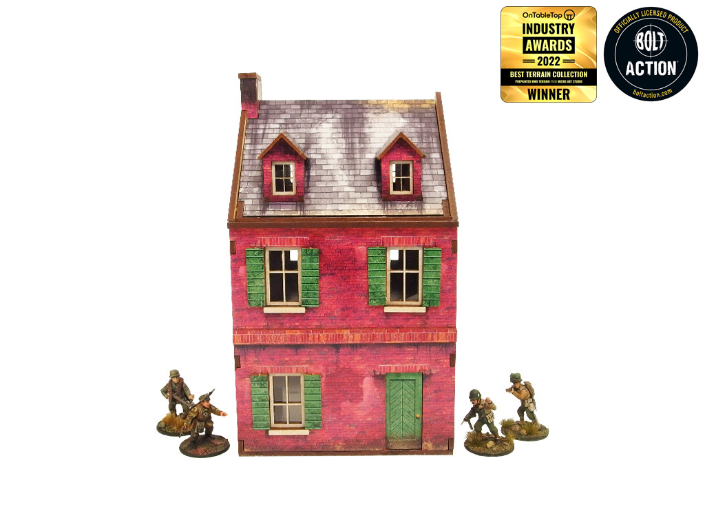 WW2 Normandy Cafe Prepainted [28mm/1:56] (Micro Art Studio)