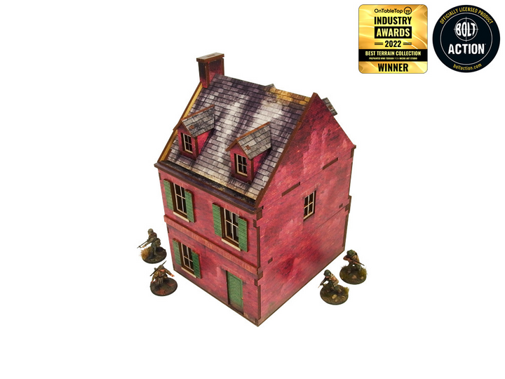 WW2 Normandy Cafe Prepainted [28mm/1:56] (Micro Art Studio)