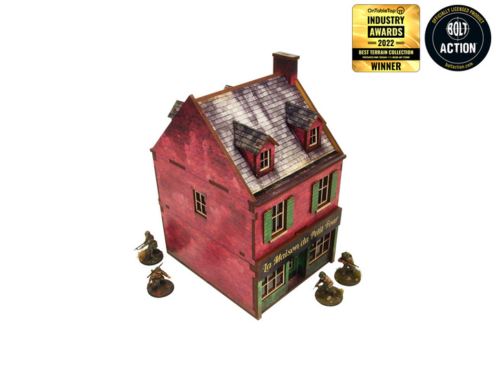 WW2 Normandy Cafe Prepainted [28mm/1:56] (Micro Art Studio)